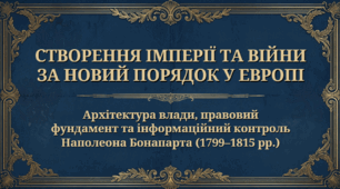9 клас НУШ Презентація + інфографіка §4 СТВОРЕННЯ ІМПЕРІЇ ТА ВІЙНИ ЗА НОВИЙ ПОРЯДОК У ЄВРОПІ