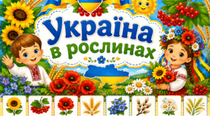 🌻🇺🇦 «УКРАЇНА В РОСЛИНАХ» — пізнавальний матеріал для дошкільнят 🇺🇦🌾
