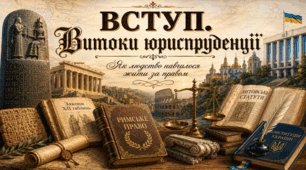 Вступ. Витоки юриспруденції.