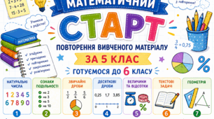Стартове повторення. Математика 6 клас  Повторюємо матеріал за 5 клас по підручнику Бевз