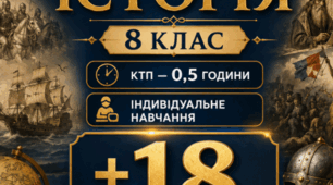 Всесвітня історія 8 клас, КТП 0,5 годин (Індивідуальне навчання)+ 18 Презентацій за І семестр.