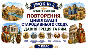 Повторення. Цивілізації Стародавнього Сходу. Давня Греція та Рим.