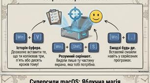 Мультимедійний набір з інформатики «Шпаргалки та підказки: Гарячі клавіші та сполучення для швидкої роботи на ПК»