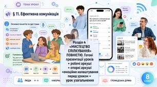 Громадянська освіта 8 клас НУШ | Розділ 4 ПОВНІСТЮ | Готові презентації уроків + робочі аркуші + опорні конспекти + урок узагальнення