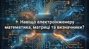 ⚡ Навіщо електроінженеру математика, матриці та визначники?