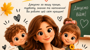 Плакат  "День вчителя"