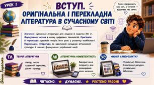 📚✨ «Оригінальна і перекладна література в сучасному світі» — інтерактивний урок зарубіжної літератури для 10 класу
