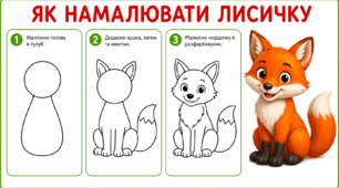 Схеми покрокового малювання для дошкільнят