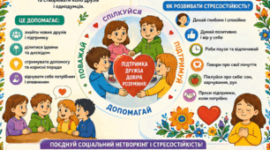 Постер «Соціальний нетворкінг та стресостійкість»