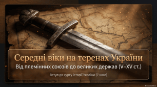 Середні віки на теренах України. Вступ до курсу історії України (7 клас)