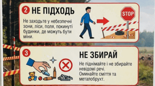 Інформаційний постер «Мінна безпека: правила виживання»