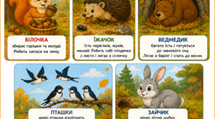 Осінні пригоди маленьких лісових мешканців!