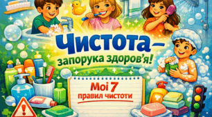 Урок правил чистоти та особистої гігієни «Чистота — запорука здоров’я!» Конспект + Пам’ятки + Ілюстрації + Проблемні ситуації