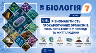 Різноманітність прокаріотичних організмів. Роль прокаріотів у природі та житті людини. Презентація, інфографіка, робочий аркуш