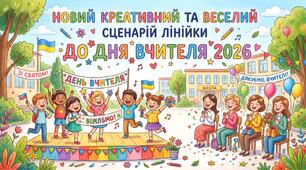 Новий креативний та веселий сценарій лінійки до Дня вчителя 2026