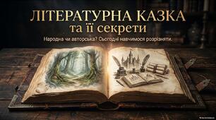 Літературна казка та її ознаки. Презентація+конспект+робочий аркуш