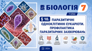 Паразитичні одноклітинні еукаріоти. Профілактика паразитарних захворювань. Презентація, інфографіка, робочий аркуш