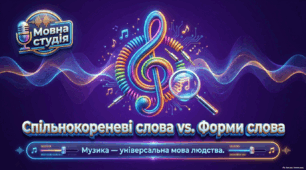 Спільнокореневі слова й форми слова: Музика — універсальна мова людства