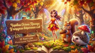 «Чарівна осіння пригода. Речення за схемою»