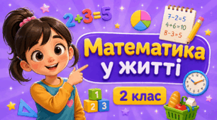 2 клас Математика "Математика у житті" за підручником  Валентини Бевз, Дарини Васильєвої