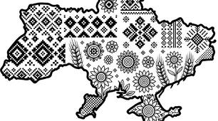 Мегарозмальовка "Мапа України"