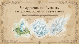 Чому речовини бувають твердими, рідкими, газуватими