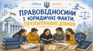 Правовідносини і юридичні факти. Протиправні діяння.