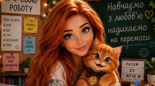 Пухнастий помічник🧡🩵💛🩷