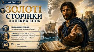 🏛️🌊 «Золоті сторінки далеких епох. Стародавня Греція. Гомер “Одіссея”» — інтерактивний урок зарубіжної літератури для 10 класу+ ТікТок Одіссея+Робочі аркуші+шпаргалка до уроку