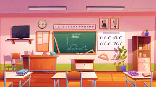 At School. There is / There are