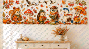 🍁  ОСІННЯ КОМПОЗИЦІЯ ДЛЯ КЛАСУ ТА САДОЧКА 🍁🐿️🦔🦉