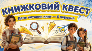 ДЕНЬ ЧИТАННЯ КНИГ. Книжковий квест до Дня читання книг (6 вересня). Презентація, конспект, роздаткові картки, нагороди.