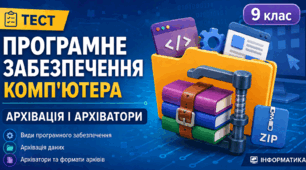 Програмне забезпечення комп'ютера.  Архівація і архіватори 