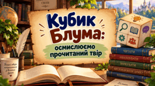 Вправа «Кубик Блума: осмислюємо прочитаний твір»