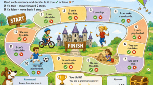 Grammar Explorer: Ігрові дошки «Can / Can’t & Have Got / Has Got»