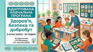 Адаптована навчальна програма (ІНП) з інтегрованого курсу «Здоров’я, безпека та добробут» для учня з ООП. 9 клас (35 год / 1 год на тиждень) за підручником С. Василенко, Л. Колотій