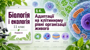 Адаптації на клітинному рівні організації живого. Презентація, інфографіка, робочий аркуш
