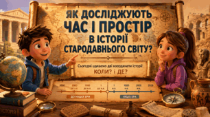 Як досліджують час і простір в історії Стародавнього світу 6 клас (О. Пометун)