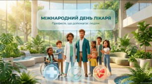 💙 Міжнародний день лікаря — пізнавальна презентація для учнів 1–11 класів