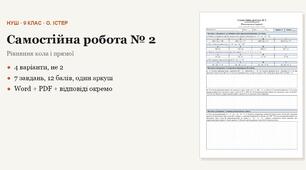 Геометрія 9 клас НУШ (Істер) · Самостійна робота № 2 — Рівняння кола і прямої · 4 варіанти з відповідями