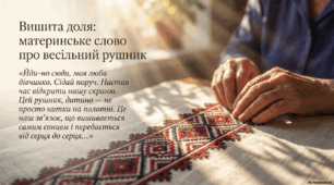 Весільні рушники. "Вишита доля: материнське слово про весільний рушник"