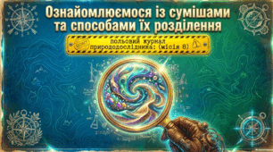 Ознайомлюємося із сумішами та способами їх розділення