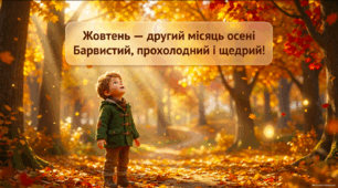 Жовтень - другий місяць осені - презентація