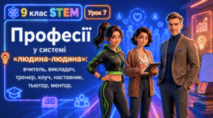 9 клас STEM Урок 7  Професії у системі «людина-людина» вчитель, викладач, тренер, коуч, наставник, тьютор, ментор.