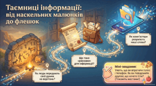 Способи подання повідомлень, носії повідомлень, символи, кодування і декодування - Презентація з інформатики 3 клас