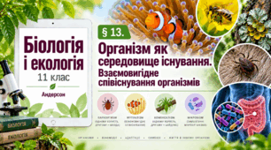 Організм як середовище існування. Взаємовигідне співіснування організмів. Презентація, інфографіка, робочий аркуш