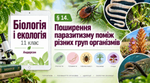Поширення паразитизму поміж різних груп організмів. Презентація, інфографіка, робочий аркуш