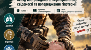 Робочі аркуші розроблені для систематизації знань та відпрацювання практичних навичок з теми «Домедична допомога в умовах бою. Протоколи TCCC, MARCH» відповідно до навчальної програми предмету «Захист України» (11 клас)