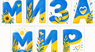 Розтяжка "МИ ЗА МИР"