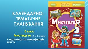 Календарно-тематичне планування з мистецтва (інтегрований курс) 3 клас